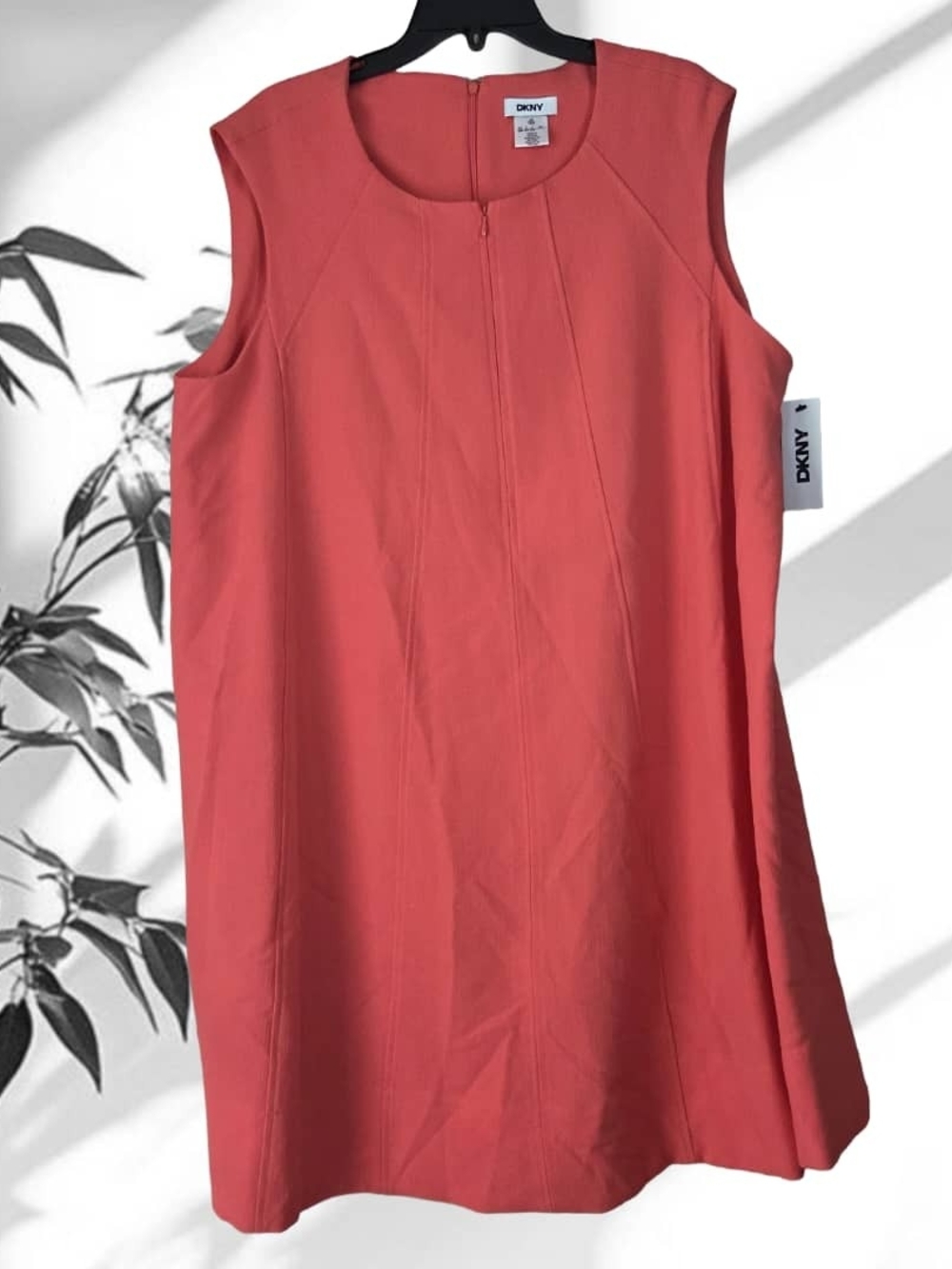 DKNY Coral Sleeveless Shift Dress
